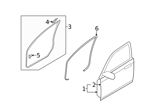 Door & Components for 2009 Mazda 5 #1