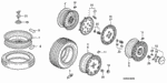 44727S5AA11 - Chassis: WEIGHT, BALANCE (15G) (PLOMBCO) for Acura Image