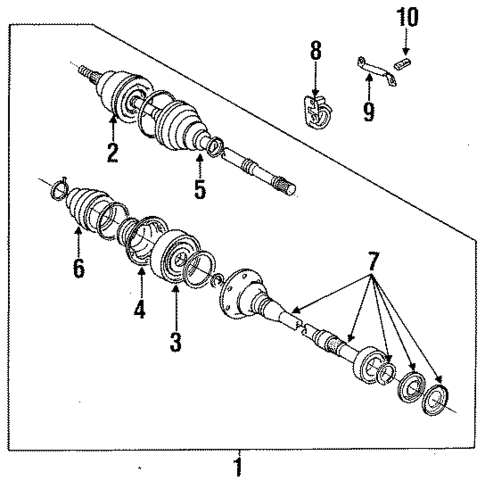 Axle Shaft for 1993 Toyota MR2 #0