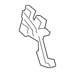 77246TVAA01ZA - : 2018-2022 Honda Accord - Molding *NH869L* (Driver Side) (Grand Bonheur Silver) for Honda: Accord Image