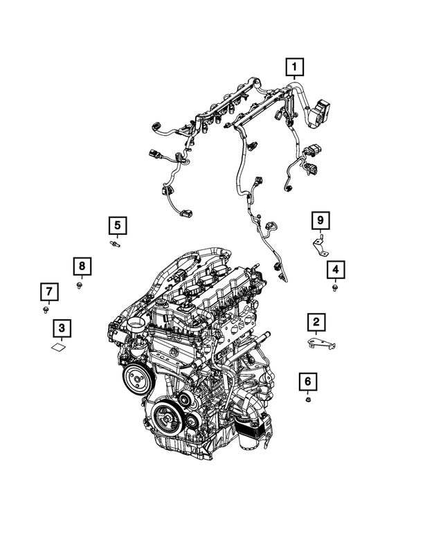 68526128AA - Electrical: Engine Wiring for Mopar Image