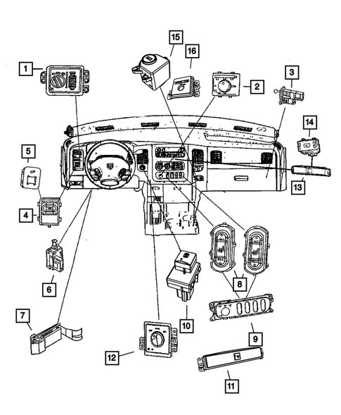 Switches for 2009 Dodge Ram 3500 #1