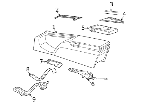 Rear Console for 2008 Chrysler Crossfire #0