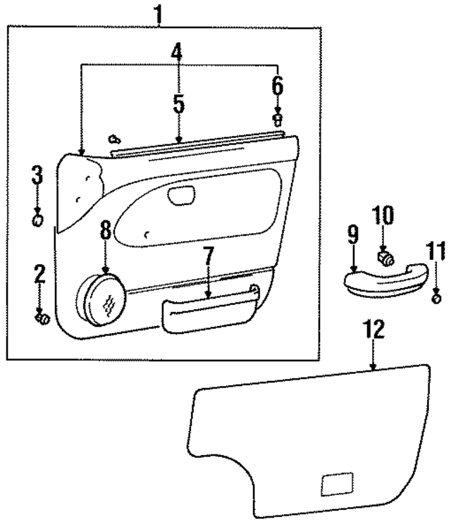 8230122150GV - : Door Interior Trim Panel for Hyundai Image