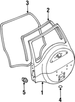 8972173140 - Body: Tail Gate for Isuzu Image