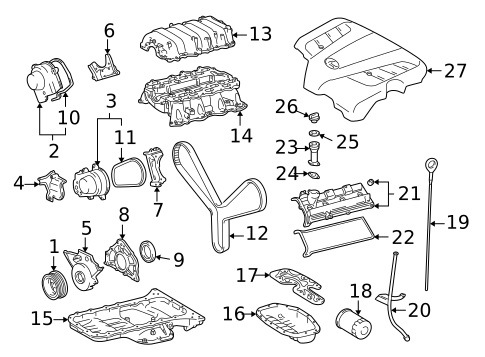 Engine Parts for 2009 Lexus SC430 #0