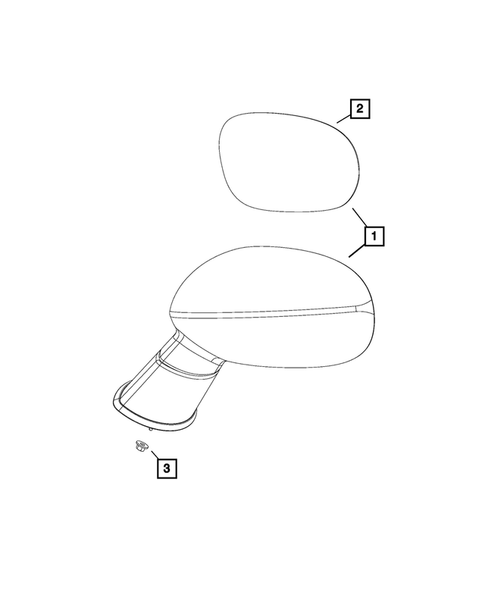 Exterior Mirror for 2022 Dodge Challenger #0