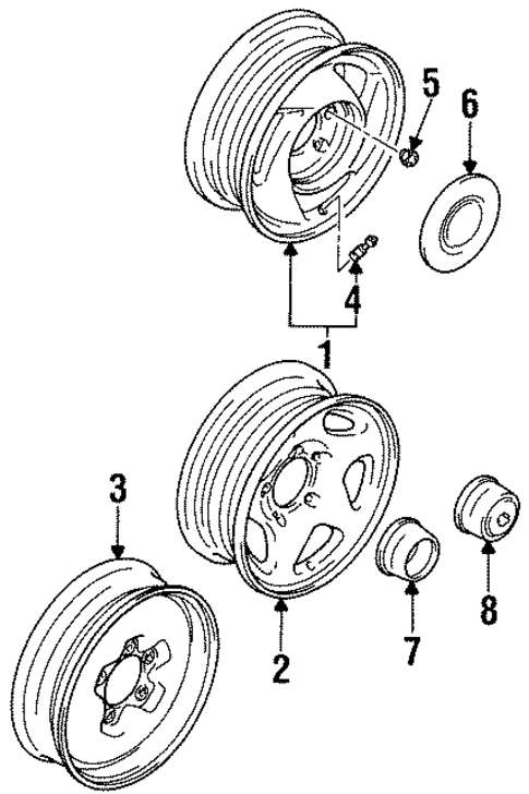 Wheels for 1997 Suzuki X-90 #0