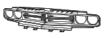 68043388AC - Body: Upper Grille for Dodge: Challenger Image