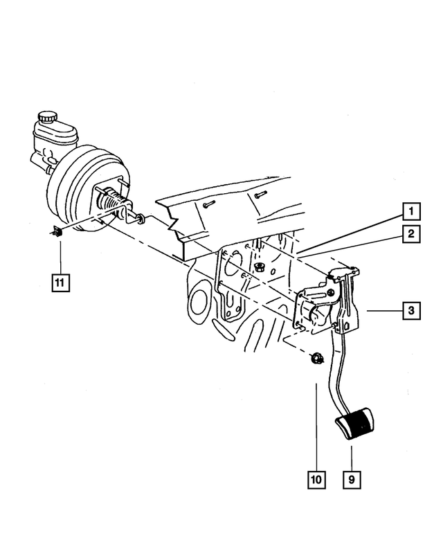 52128148AD - Service Brakes: Brake Pedal for Mopar Image image