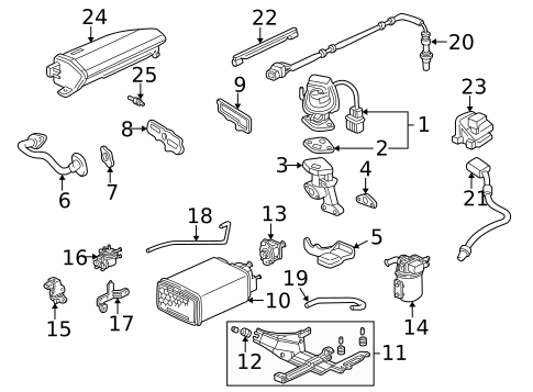 Emission Components for 2001 Acura RL #0