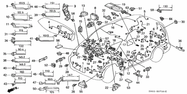 Wire Harness for 1997 Honda Odyssey #0