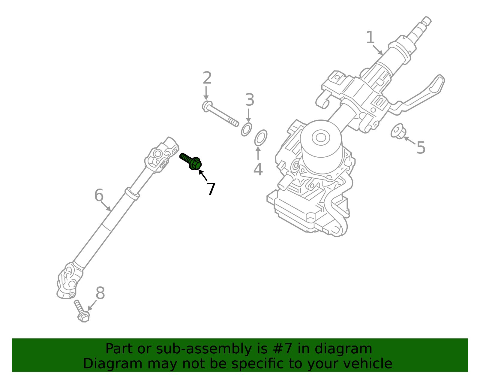 2013-2018 Hyundai Lower Shaft Upper Bolt 56415-2S000 | OEM Parts Online
