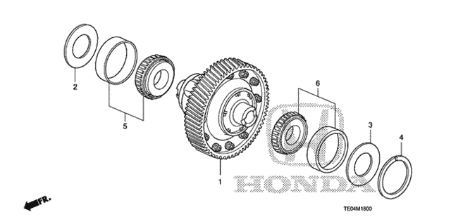 MT Differential (V6) for 2011 Honda Accord #0