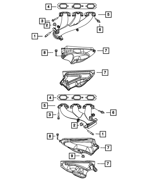 Manifolds and Vacuum Fittings for 2010 Dodge Challenger #2
