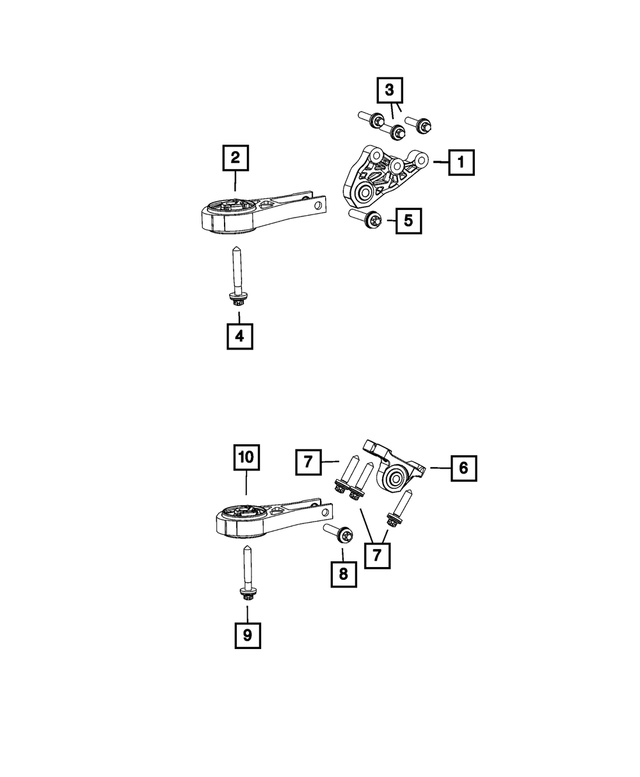 68439620AA - Engine: Engine Isolator for Mopar Image