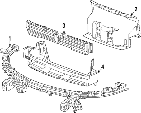 Radiator Support for 2024 Acura ZDX #0