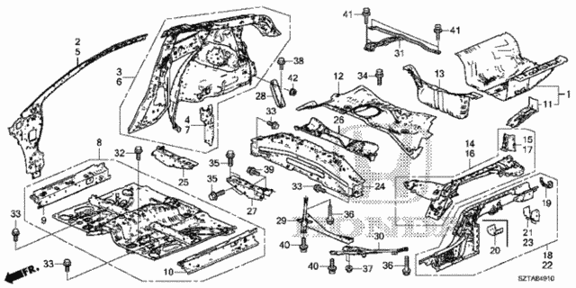 Floor - Inner Panel for 2016 Honda CR-Z #0