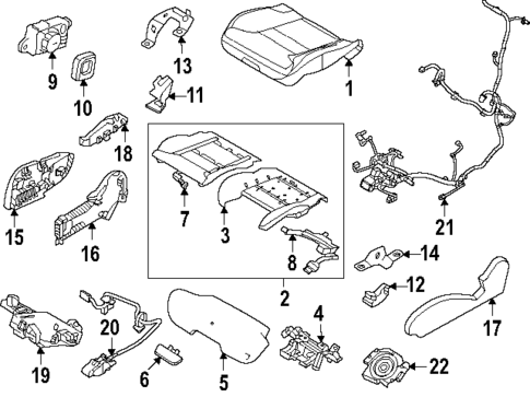 Passenger Seat Components for 2025 Volvo EX90 #0