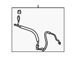 10441358 - HVAC: Pressure Hose for Cadillac: XLR Image