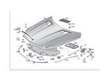 166682032664 - Detachable Parts: Dampening, Hood for Mercedes-Benz: GL350, GL450, GL550, GL63 AMG, GLE300d, GLE350, GLE400, GLE43 AMG, GLE450 AMG, GLE550e, GLE63 AMG, GLE63 AMG S, GLS350d, GLS450, GLS550, GLS63 AMG, ML250, ML350, ML400, ML550, ML63 AMG Image