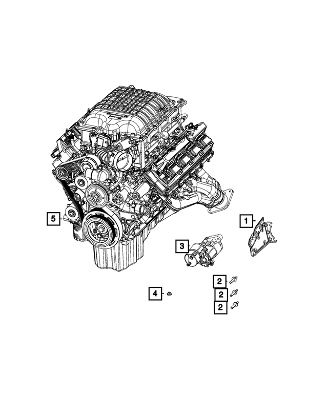 5035457AB - Electrical: Starter Shield for Mopar Image