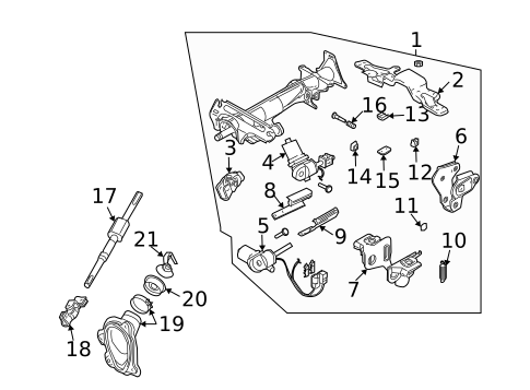 Steering Column Assembly for 2008 INFINITI FX45 #0