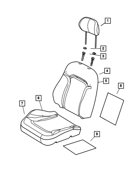 Front Seats and Attaching Parts for 2002 Jeep Liberty #1