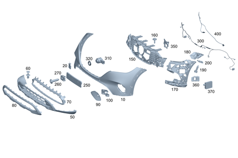 Front Bumper for 2024 Mercedes-Benz EQE AMG SUV #0
