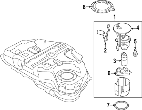 Fuel System Components for 2023 Mazda CX-50 #1