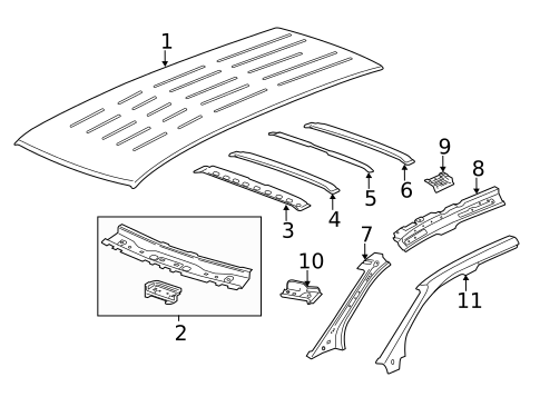 Roof & Components for 2015 Chevrolet Traverse #0