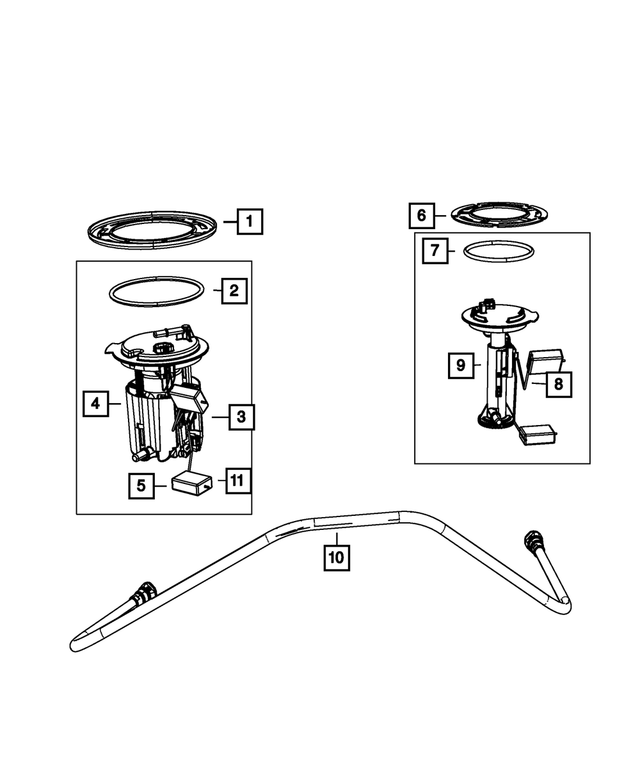 5105327AB - Fuel: Fuel Transfer Tube for Mopar Image