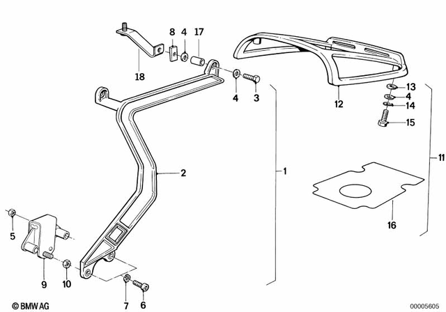 18211454982 - Exhaust System: Rubber Mounting -  for BMW-Motorrad Image