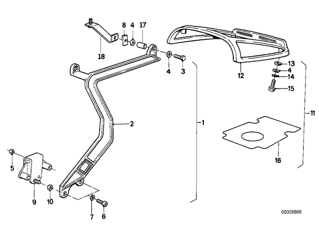 46542300038 - : Case Holder Right for BMW-Motorrad Image