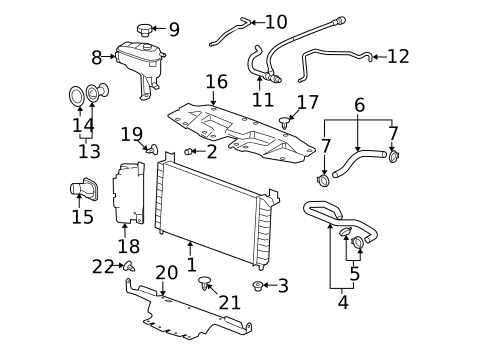 Radiators, Coolers & Related Components for 2008 Chevrolet Silverado 1500 #0