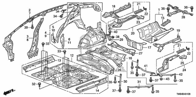 Floor - Inner Panel for 2011 Honda Insight #0