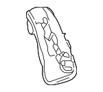 8P3881629A - Body: Retainer Assembly for Volkswagen: Beetle, Eos, Golf, Golf R, GTI, R32, Rabbit Image