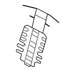 1K0881705AG - Body: Lumbar Support for Volkswagen: GTI, Jetta, Passat, R32, Rabbit Image