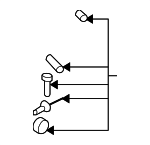 1K0898955 - Body: Lumbar Support Hardware Kit for Volkswagen: Eos, GTI, Jetta, Passat, R32, Rabbit Image