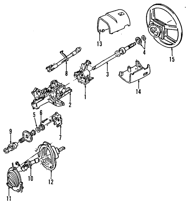 F5DZ3524A - Steering: Upper Shaft for Ford Image