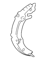 4654042010 - Brakes: Park Brake Shoes for Toyota: Camry, Corolla, Matrix, RAV4 Image