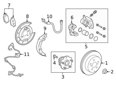 Brake Components for 2017 Toyota RAV4 #1