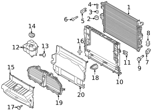 Radiator & Components for 2012 Porsche Panamera #6