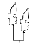 1L5Z8310AA - Cooling System: Air Deflector for Ford: Explorer Sport, Explorer Sport Trac Image