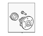 4241001020 - Brakes: Hub &amp; Bearing for Toyota: Celica, Corolla, Matrix Image