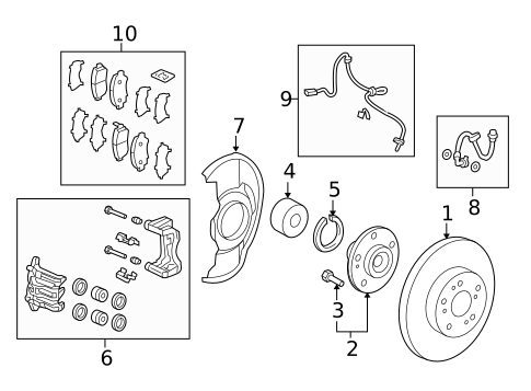 Front Brakes for 2015 Honda CR-V #0