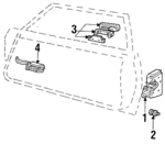 FOAZ5421812A - Body: Lock for Ford: Country Squire, LTD, LTD Crown Victoria, Mustang | Lincoln: Continental, Town Car | Mercury: Colony Park, Grand Marquis, Marquis Image