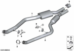 18307595205 - : Center Muffler for BMW Image