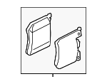 34108842388 - Brakes: Disc Brake Pad Set for BMW Image