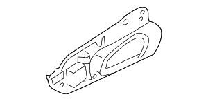 95855502001G0B - Body: Interior Door Handle for Porsche Image